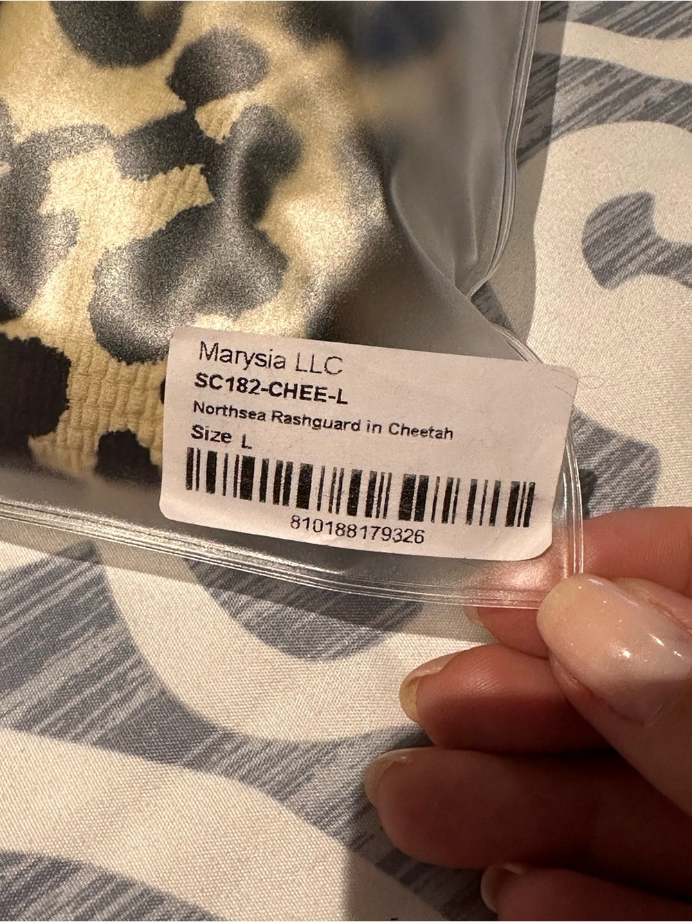 NEW WITH TAGS – Marysia North Sea Rashguard Swimsuit – Cheetah Print – Size L - Picture 12 of 13